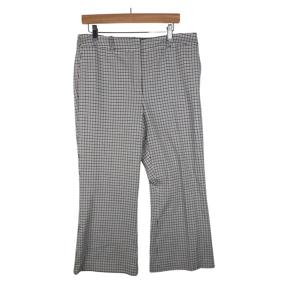 Karl Lagerfeld Houndstooth Pull On‎ Pants size 12 Black/Beige